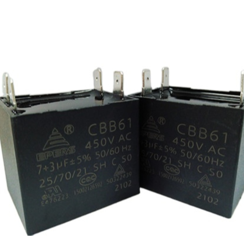 7+3uf 450V 25/70/21 CQC 50/60Hz SH S0 C cbb61 kondensaattori superfanille